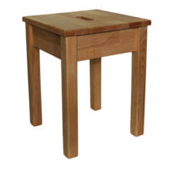 Zeige Details für Sitz und Ankleidehocker, Massiver Holzhocker Bild von Sitz und Ankleidehocker, Massiver Holzhocker