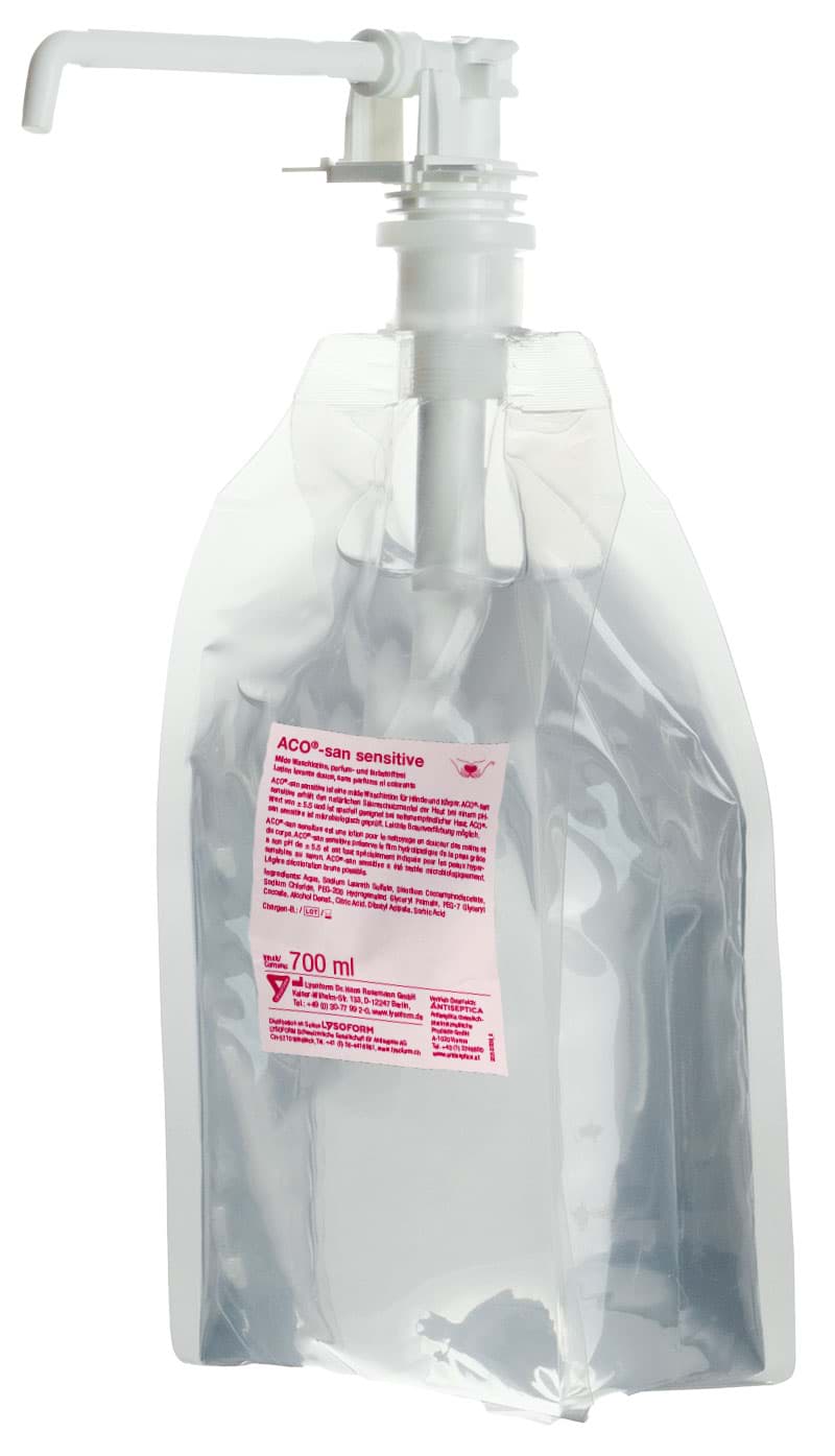 Bild von ACO-san sensitive Handwaschlotion 10x 700 ml, Karton mit 10 Stk.