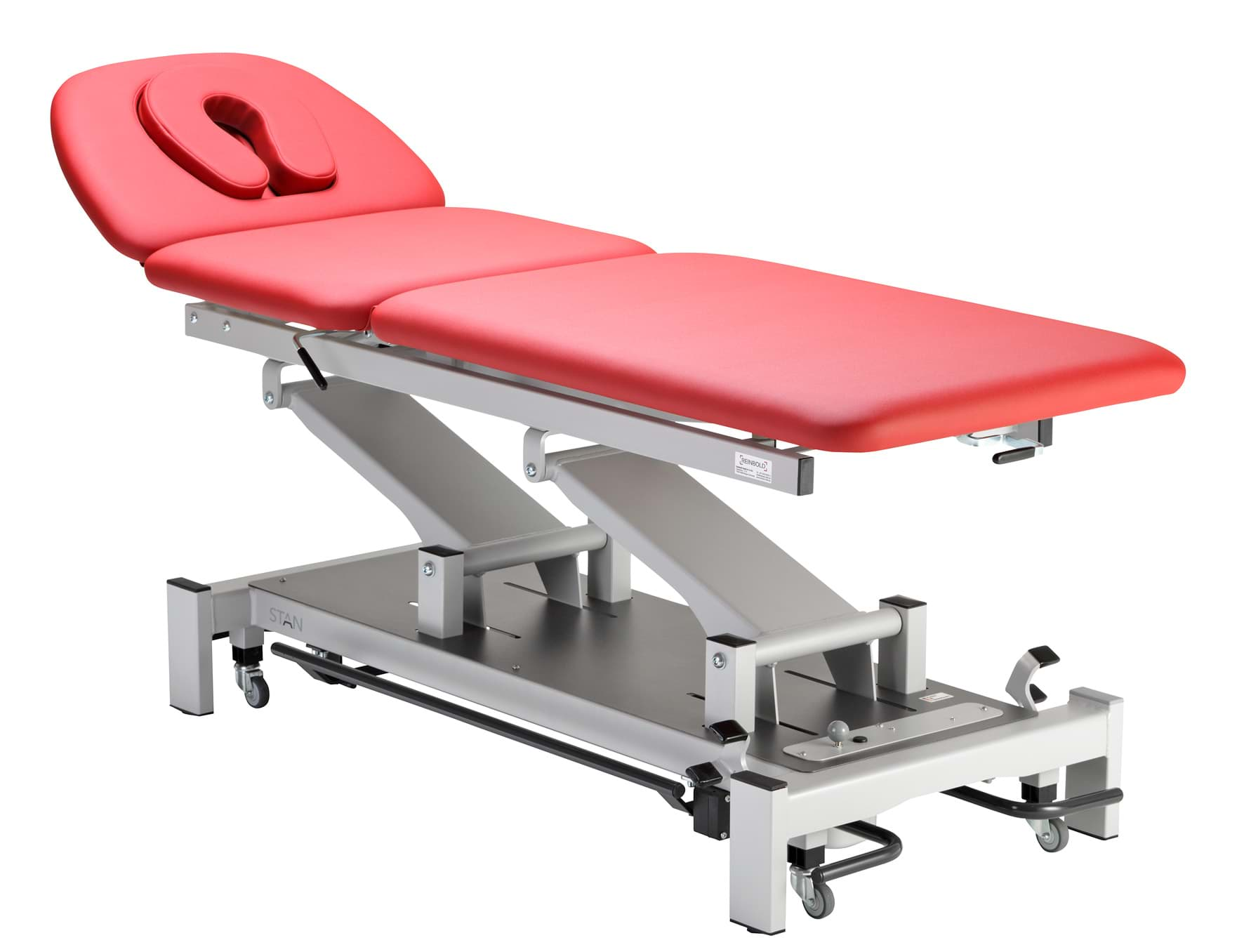 Bild von STAN®  Therapieliege 3-teilig E Motor Gestell grau, inkl. Rollenhebesystem