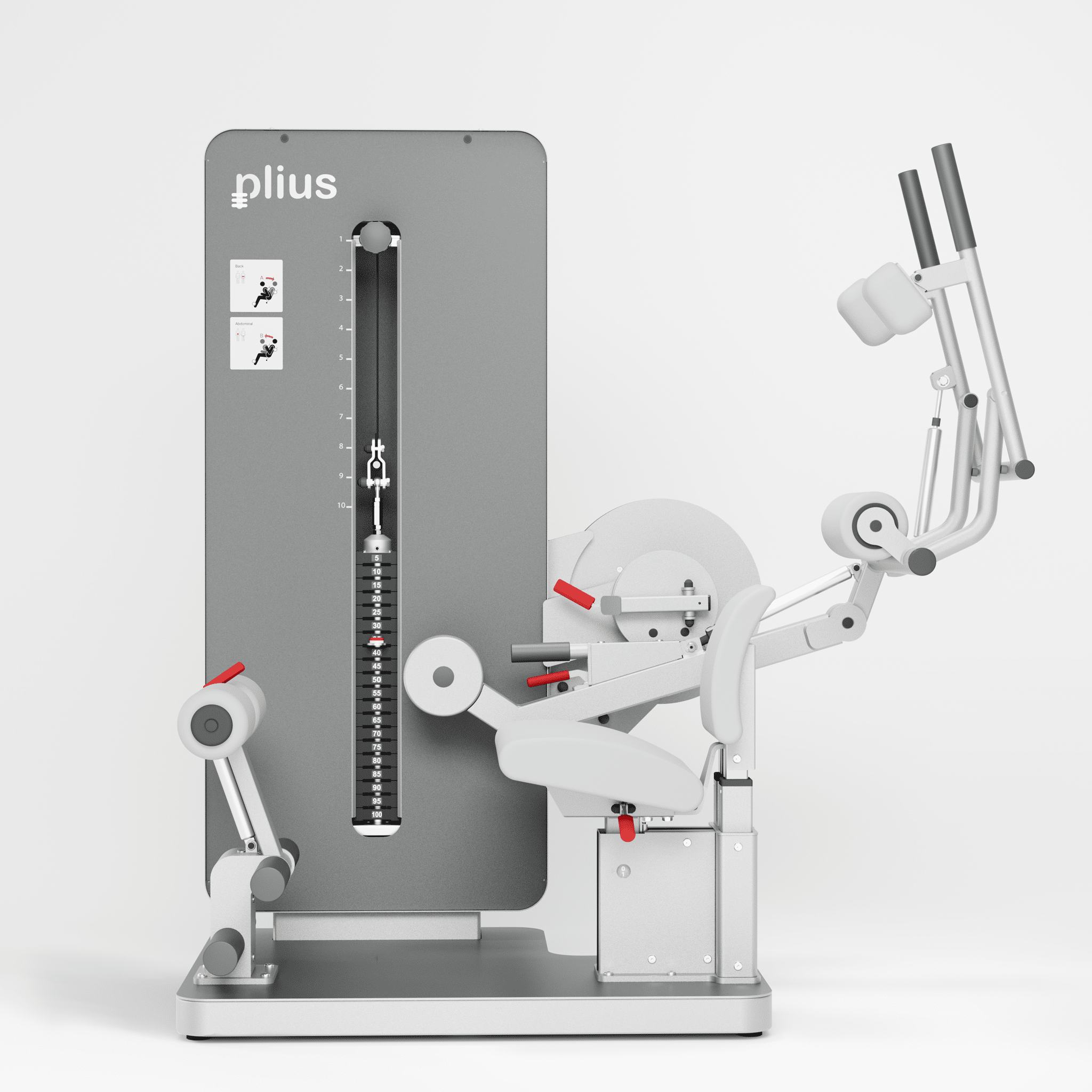 Bild von plius® Bauch/Rücktrainer Monitor MD