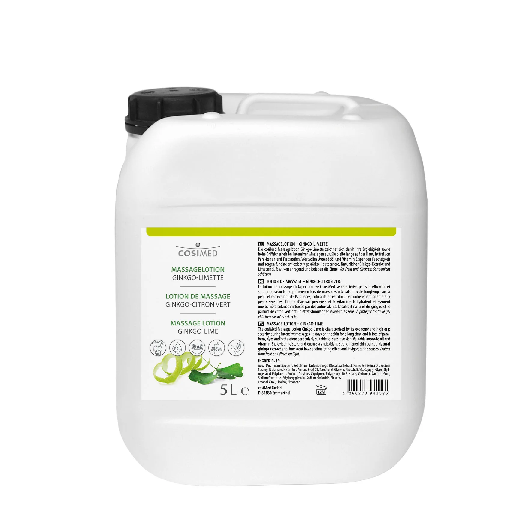Massagelotion Ginkgo-Limette, Bild 3